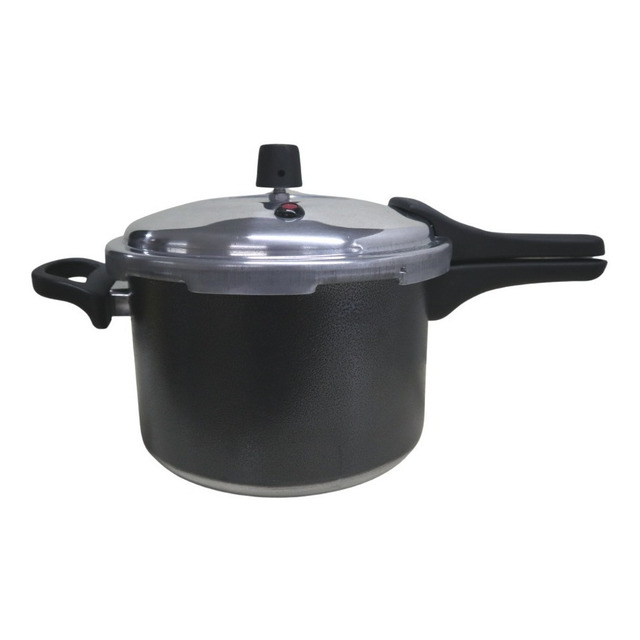 Panela De Pressão 7 L Grande Fechamento Externo Asj Aluminio Cor Craqueada Panela De Pressão 7 L Grande Fechamento Externo Asj Aluminio Cor Craqueada