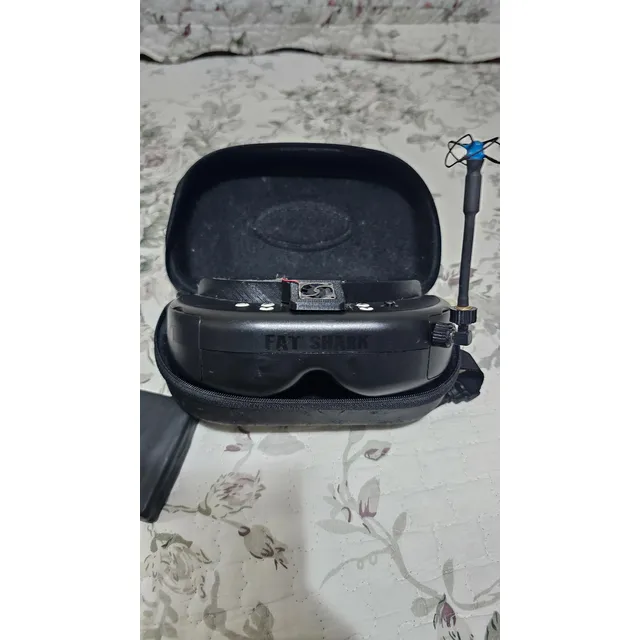 Oculos Fpv Fat Shark Dominator V1 Fatshark  Preto