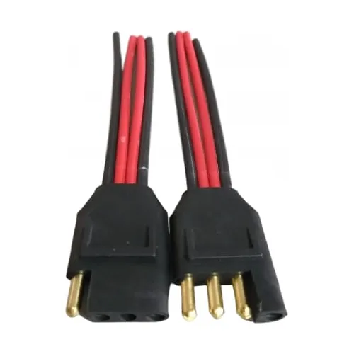Conector Reforçado 4 Vias Fio 4,00mm Chicote Plug Caixa Som