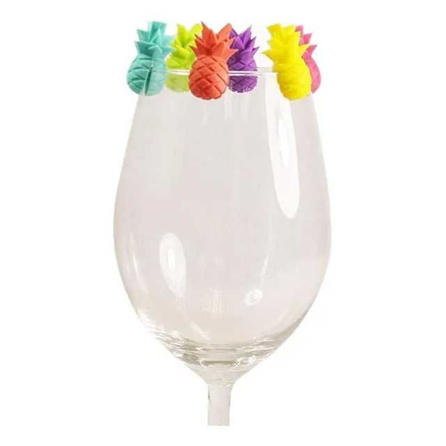 Set De 6 Marcadores Identificadores Copas Vasos D Silicona