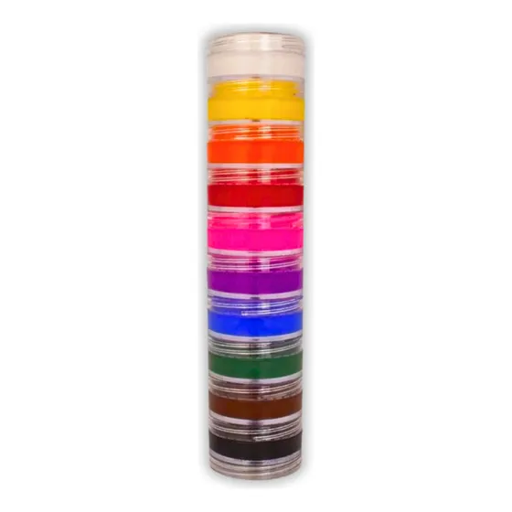  ColorMake Kit Tinta Pintura Facial Para Palhaço Teatro Festa Carnaval