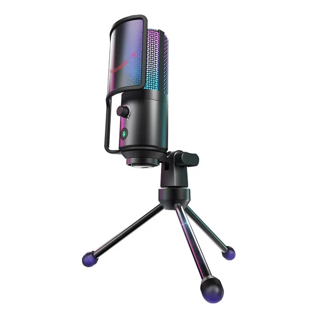 Micrófono Fifine K669 Pro 3 Con Soporte Usb Black Color Negro