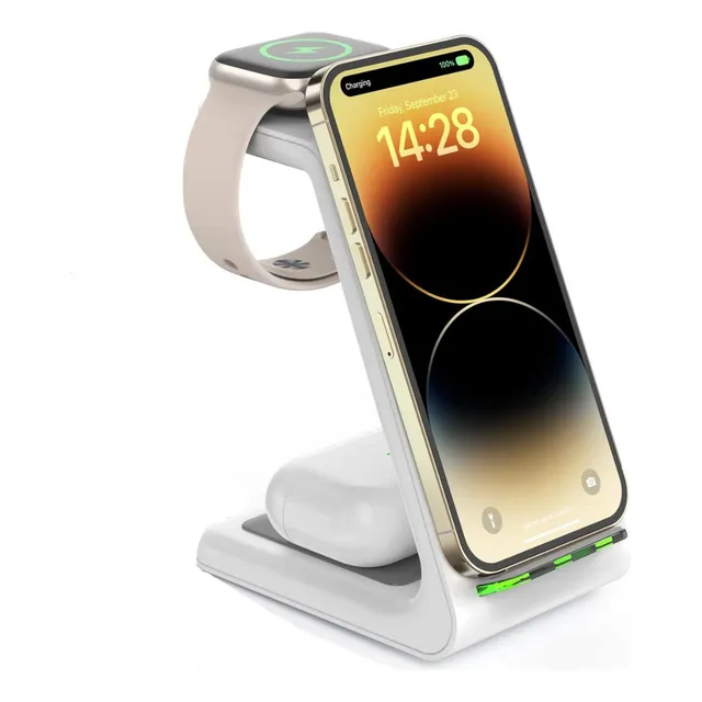Estación Carga Inalámbrica Para Apple Watch AirPods iPhone