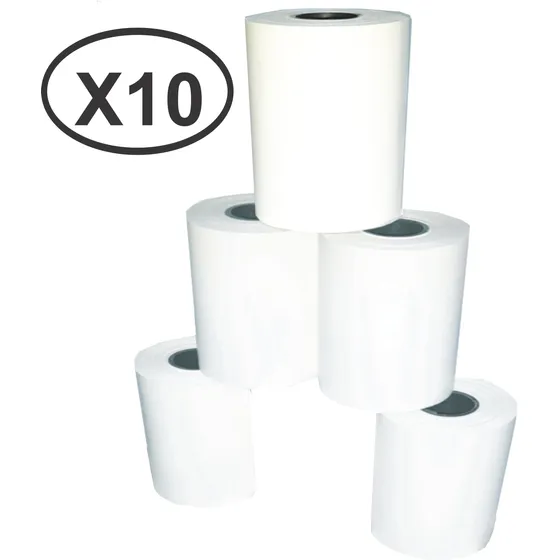 Rollo Papel Térmico 80 X 60 Mm P/ Impresora Fiscal Pack 10un