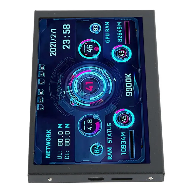Monitor De Datos De Cpu Con Pantalla De Temperatura Para Pc,