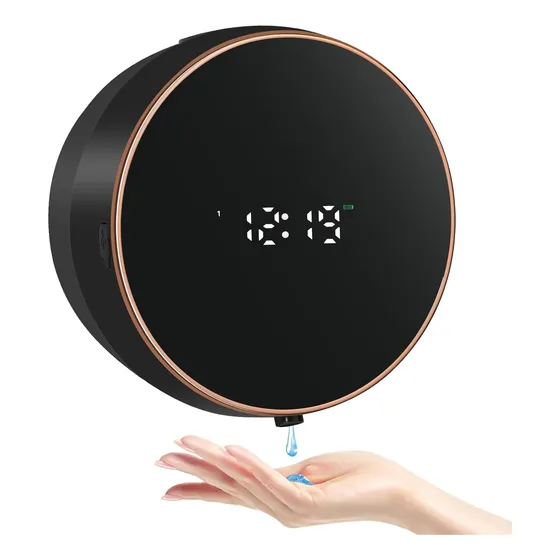 Dispensador De Jabon Automatico Con Sensor Recargable Reloj