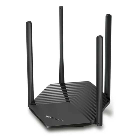 Router Wi-Fi de doble banda Mercusys MR60x Wi-Fi 6 Ax1500 de 1,5 gb, color negro