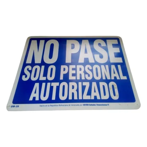 Aviso Personal Autorizado -usado 