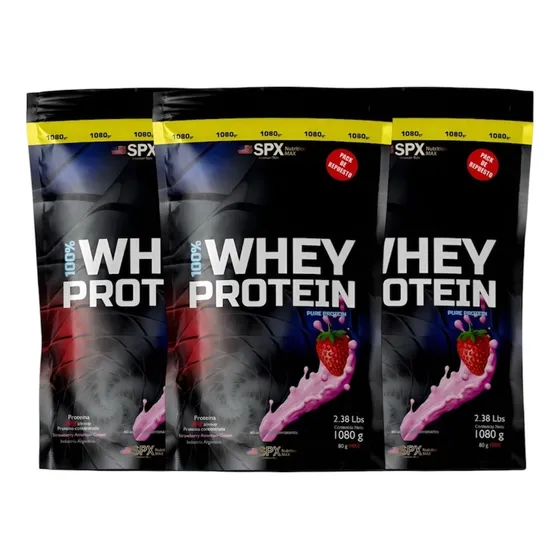3 Proteina Whey Protein 100% (1080 Gr C/u) Spx