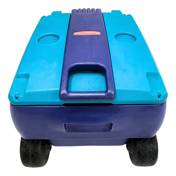 Cava Rubbermaid 63 Litros Azul Con Ruedas