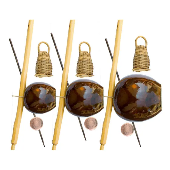 Trio 3 Berimbau Biriba Capoeira E Percussão - Rabo De Arraia