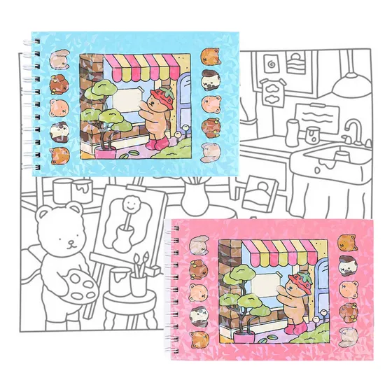 Libro For Colorear 50 Hojas De Dibujos For Pintar Osos De