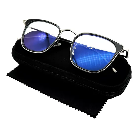 Óculos Filtro Luz Azul Metal Retrô Blue Ray Blocker Descanso