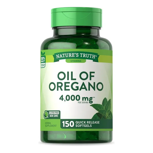 Aceite De Orégano 4000 Mg Nature's Truth 150 Cápsulas Sin Sabor