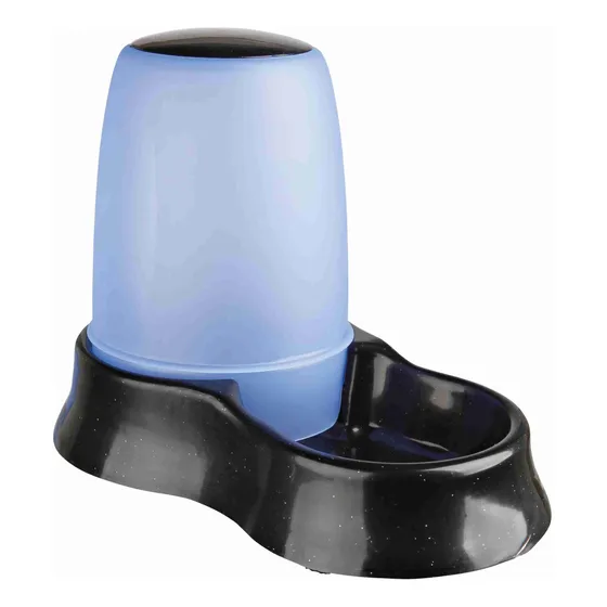 Trixie Dispenser Alimento Agua Perros Gatos Mascotas 1.5l Color Negro