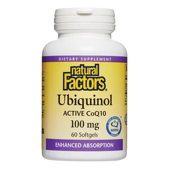 Natural Factors, Ubiquinol Activo, Coenzima Q10, 100 Mg, De 