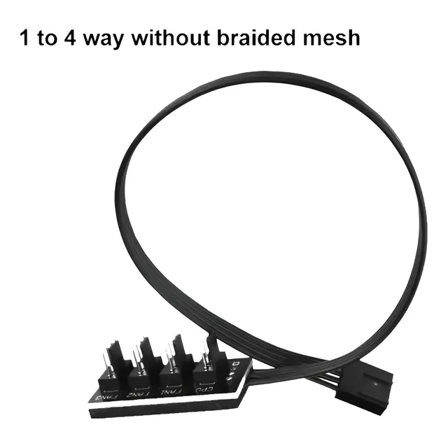 Pwm Fan Cable Hub Splitter 4 Pin 1 A 4  4pin/3pin