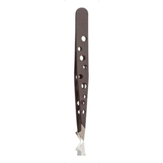 Pinza De Depilar Satinada Diseño Holes 9,6 Cm. Art 1014