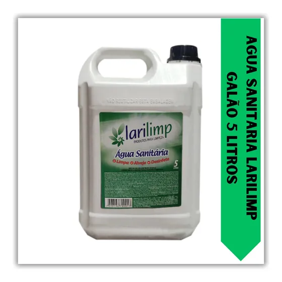 Agua Sanitaria Larilimp Galão 5 Litros 