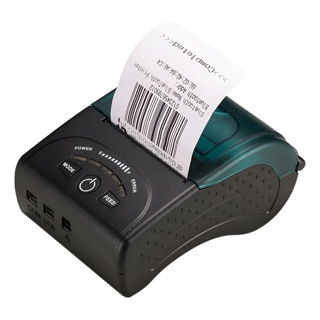 Zkteco Zkp5808 Impresora Ticketera Termica Portatil 58mm Bt