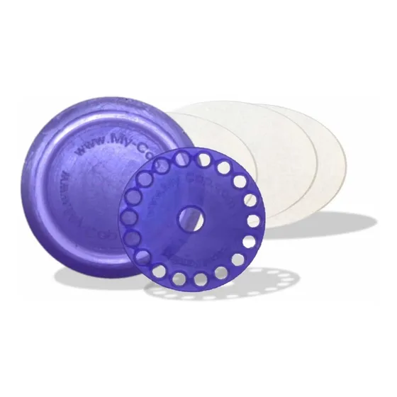 Tapa Silicona Para Reutilizar Capsula Color Arandano