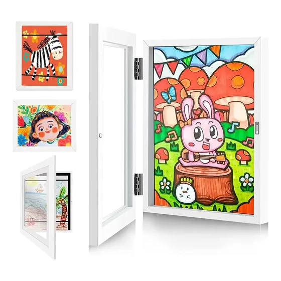 Marcos De Arte Para Niños Con Apertura Dibujo Portafolio