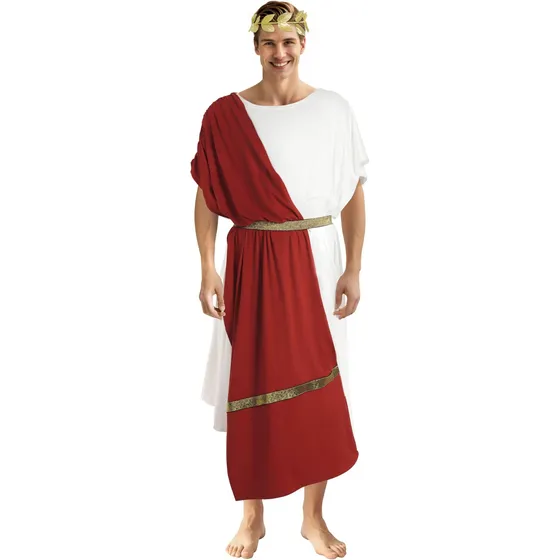 Jegermig Disfraz De Toga Griega Con Diadema Para Hombre, Hal