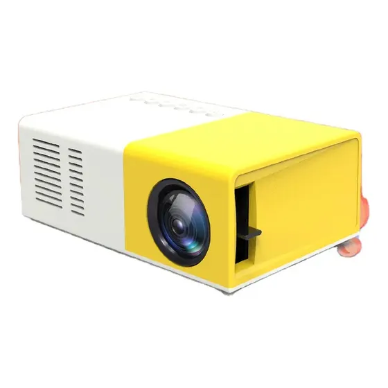 Proyector mini Genérica Mini Proyector YG300 400lm amarillo