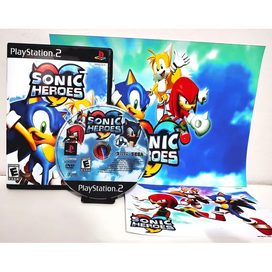 Sonic Heroes Com Poster Para Ps2