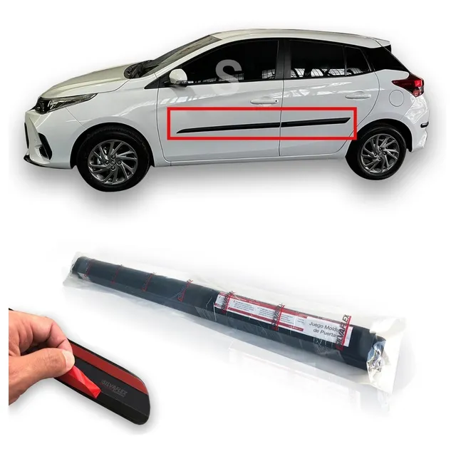 Baguetas Molduras Laterales Toyota Yaris 2022+ Negras