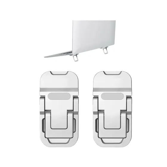 Soporte base para laptop plegable portátil ajustable ligero oficina y hogar, práctico para elevar portátil sin ocupar espacio extra, soporte resistente multifuncional trabajo diario sobre escritorio