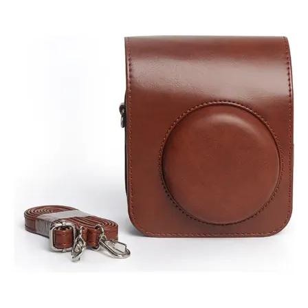 Cores Bolsa Capa Para Câmera Instax Mini 12 Cor Marrom