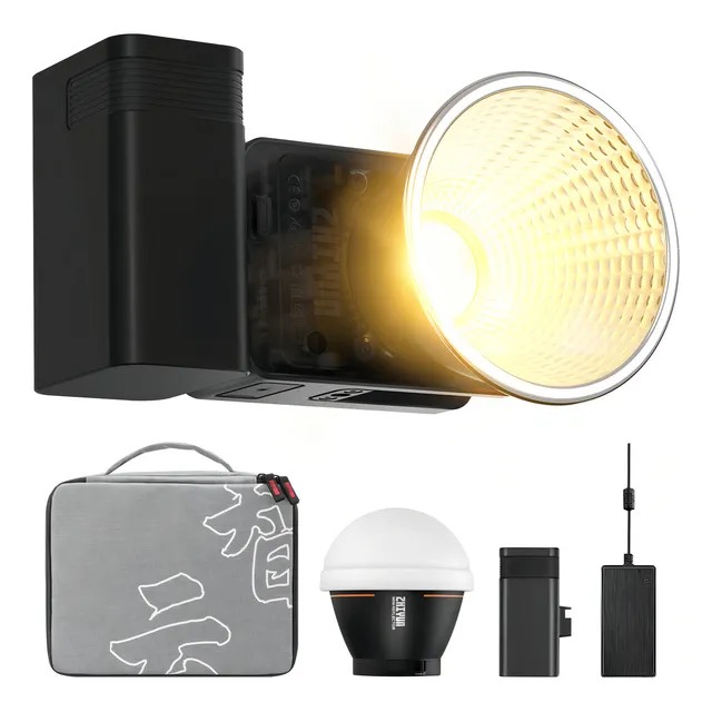 COB (Chip on Board) de luz led Zhiyun x60 Molus Cob Light X60 color blanco neutro con estructura Negro