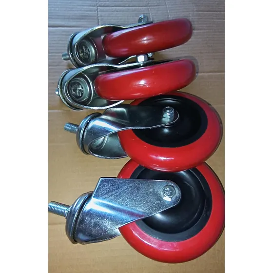 Ruedas De 5 Pulgadas Con Tornillo Basé Giratoria Pack De 4