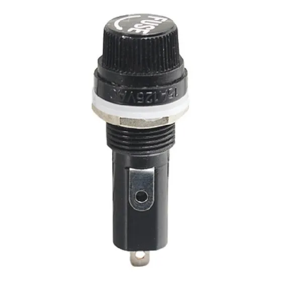 Portafusible Europeo 15a 125v, 10a 250v 6x30mm