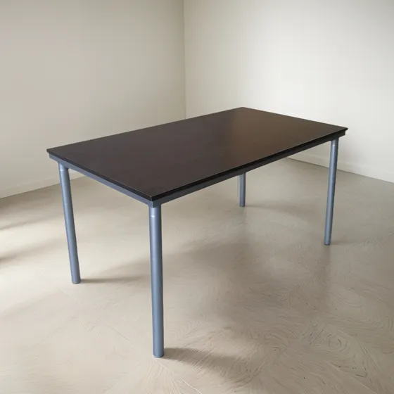 Mesa Venecia Rectangular 1.20 X 70 Patas Caño Redondo Envio 
