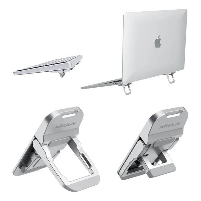 Kit De 2 Soporte Elevadores Para Laptop Y Teclado Plegable