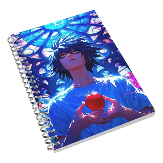 Libreta Pasta Dura Dibujo Anime Personalizable  Lf Dn07