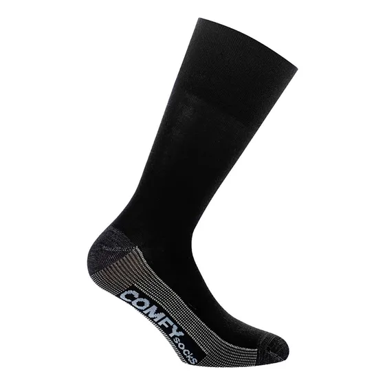 Calcetín Comfy Cobre Liso Hombre Negro