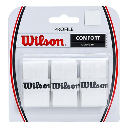 Overgrip Wilson Profile Comfort - 3 Unidades Cor Branco Overgrip Wilson Profile Comfort - 3 Unidades Cor Branco