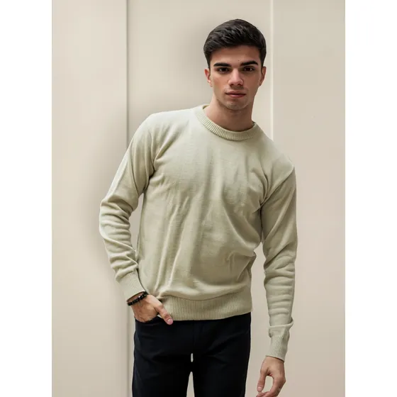 Sweater Pullover Buzo Hombre Cuello Redondo Excelente Calce