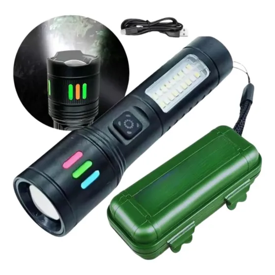 Linterna Led Potente Recargable Largo Alcance Usb