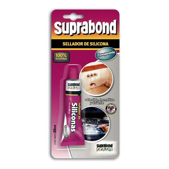 Sellador Suprabond De Silicona Transparente 25ml