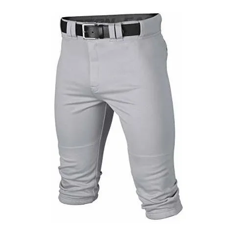 Easton Rival+ Knicker Baseball Pant, Grey, Youth, 98pgo