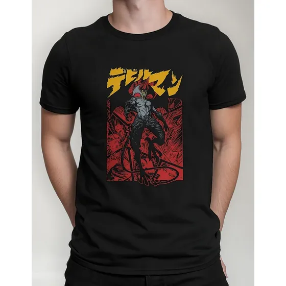 Playera De Algodón Con Estampado Gráfico Devilman Crybaby