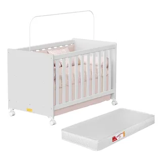 Móveis Bela Berço Americano Caminha Multifuncional 3 X 1 Com Colchão Impermeavel Cor Branco Móveis Bela Berço Americano Caminha Multifuncional 3 X 1 Com Colchão Impermeavel Cor Branco
