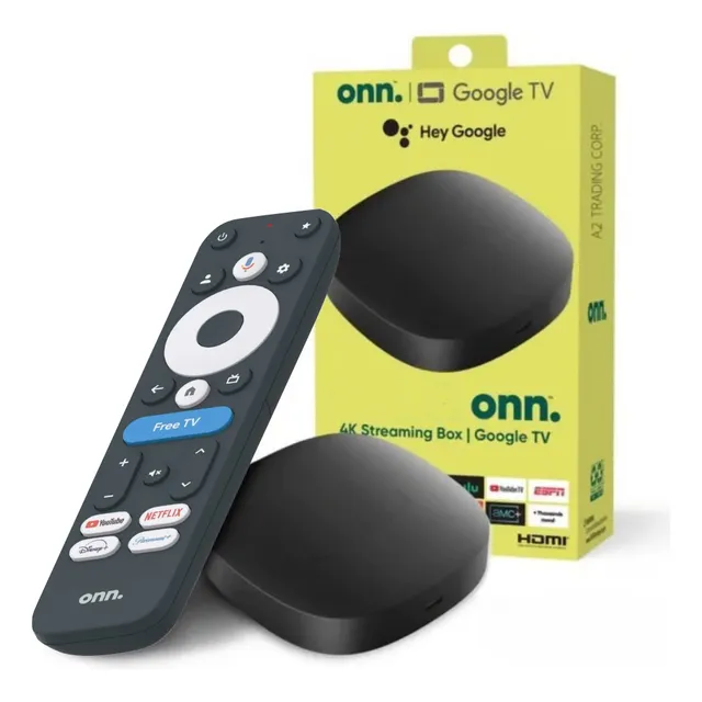 Onn Uhd Streaming 4k 2 Gb Ram Google Tv 2023 Color Negro Tip Tipo de control remoto De voz