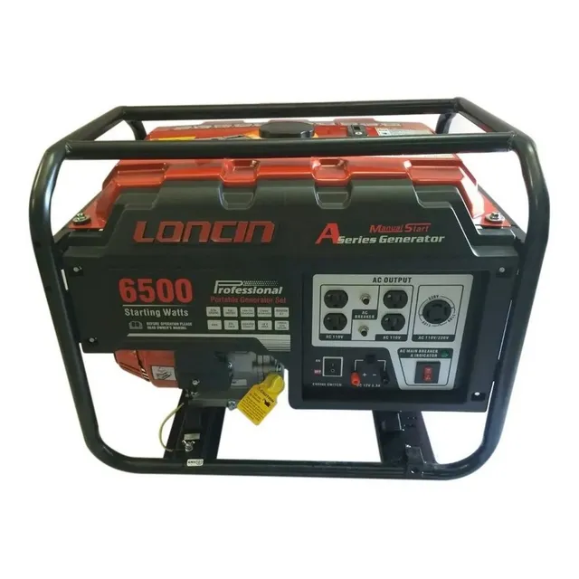 Planta Generador Loncin Lc-6500-as 6.5kva 110/220v Gasolina