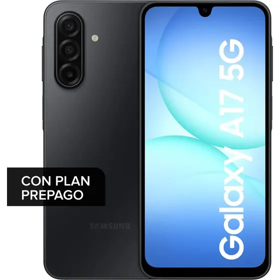 Claro prepago - Samsung Galaxy A17 5g 128gb Negro Negro + Plan Simple 60 días