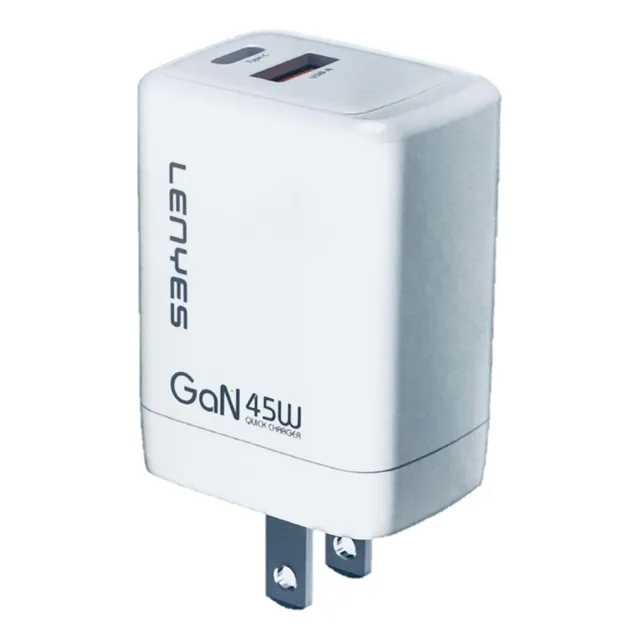 Cargador Solo Lenyes Gan 45w Carga Super Rapida Tipo C / Usb
